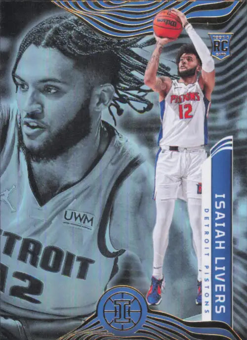 2021-22 Panini Illusions #189 Isaiah Livers Rookie Detroit Pistons Card NM-MT