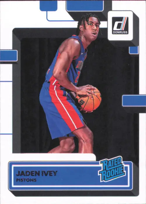 2022-23 Donruss #205 Jaden Ivey Rookie Detroit Pistons Basketball Card NBA NM-MT