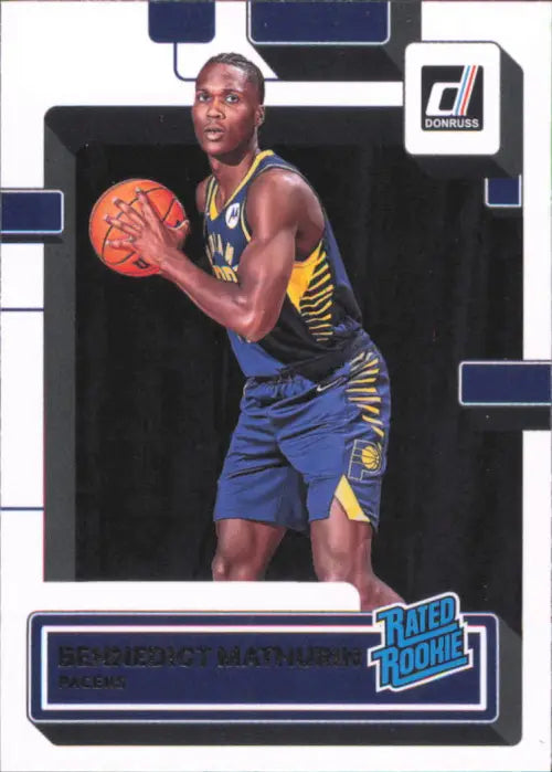 2022-23 Donruss #206 Bennedict Mathurin Rookie Indiana Pacers Basketball NM-MT