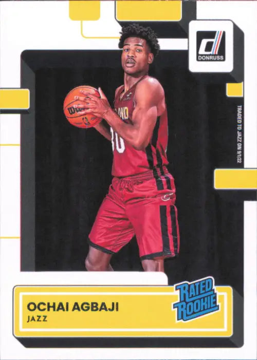 2022-23 Donruss #214 Ochai Agbaji Rookie Utah Jazz Basketball Card NBA NM-MT