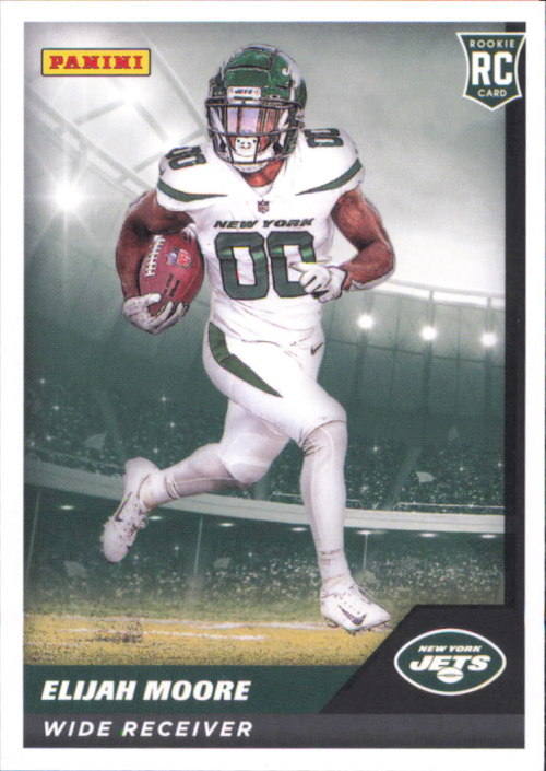 2021 Panini Stickers Cards #72 Elijah Moore Rookie New York Jets Football NM-MT