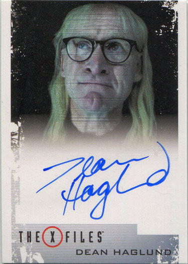 Autographed trading card of Dean Haglund as Richard Ringo Langly from X-Files