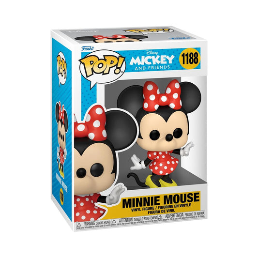 Classic Minnie Mouse Funko Pop! figure, perfect for collectors of Disney memorabilia and trading cards