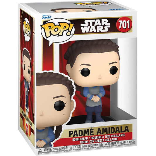 Funko Pop Padmé Amidala in blue outfit from Star Wars Episode I The Phantom Menace