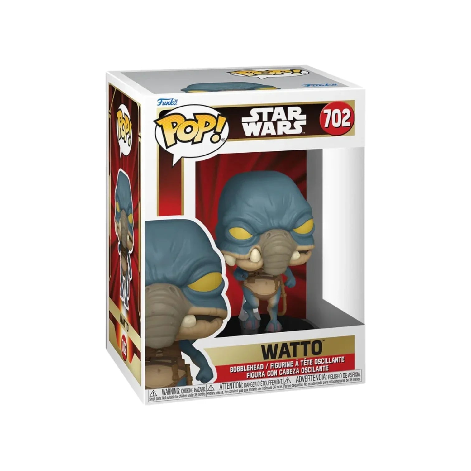 Funko Pop Watto #702 from Star Wars in retail box, perfect for collectors and trading cards