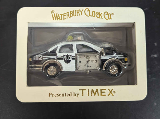 Novelty Police Cruiser Clock by Waterbury Clock Co. and Timex for home decor