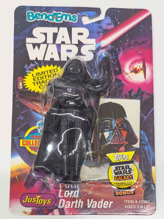 Bend-Ems Star Wars Action Figure w/ Topps Star Wars Galaxy Trading Card - Darth Vader