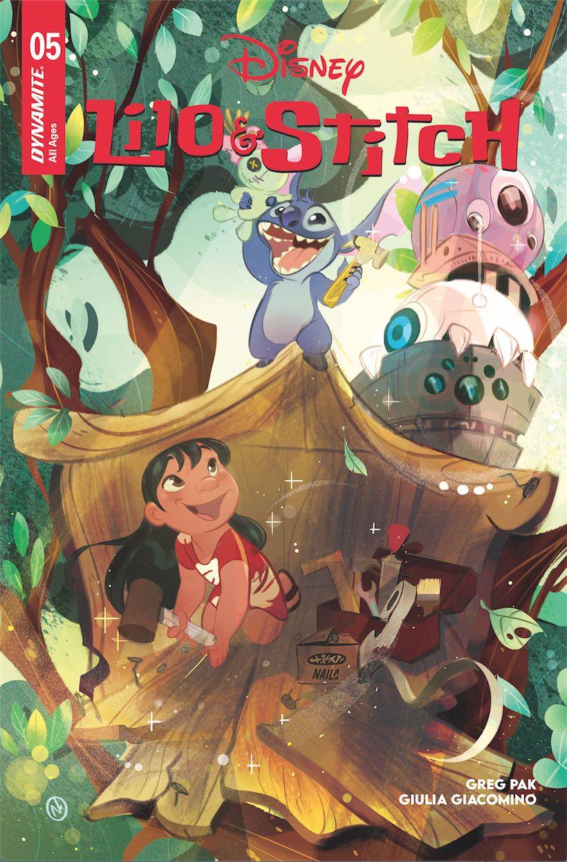 Comic book cover of Disney’s Lilo & Stitch with vibrant tropical artwork for collectors