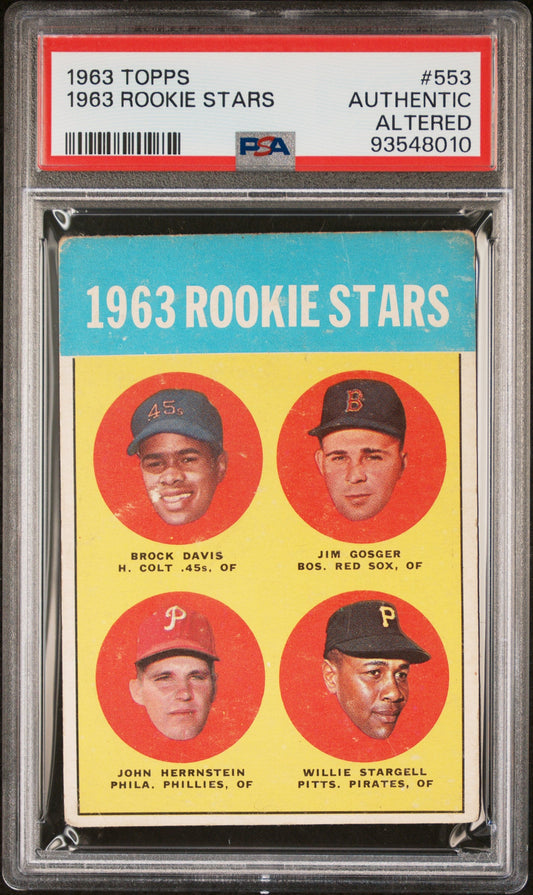 Willie Stargell 1963 Topps #553 PSA Authentic Altered