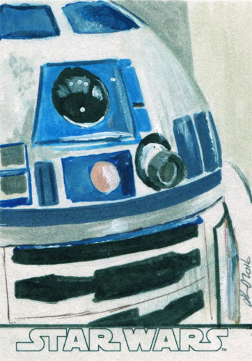 Star Wars Evolution 2016 Sketch Card by Solly Mohamed of R2-D2