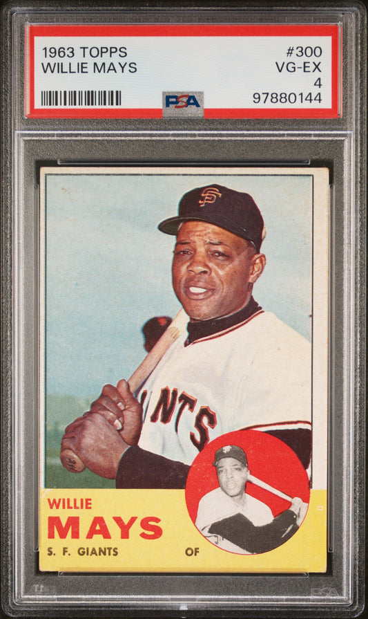 Willie Mays 1963 Topps #300 PSA 4 Vg-Ex 0144