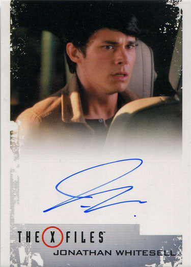 Autographed trading card of Jonathan Whitesell as Kyle Gilligan from The X-Files