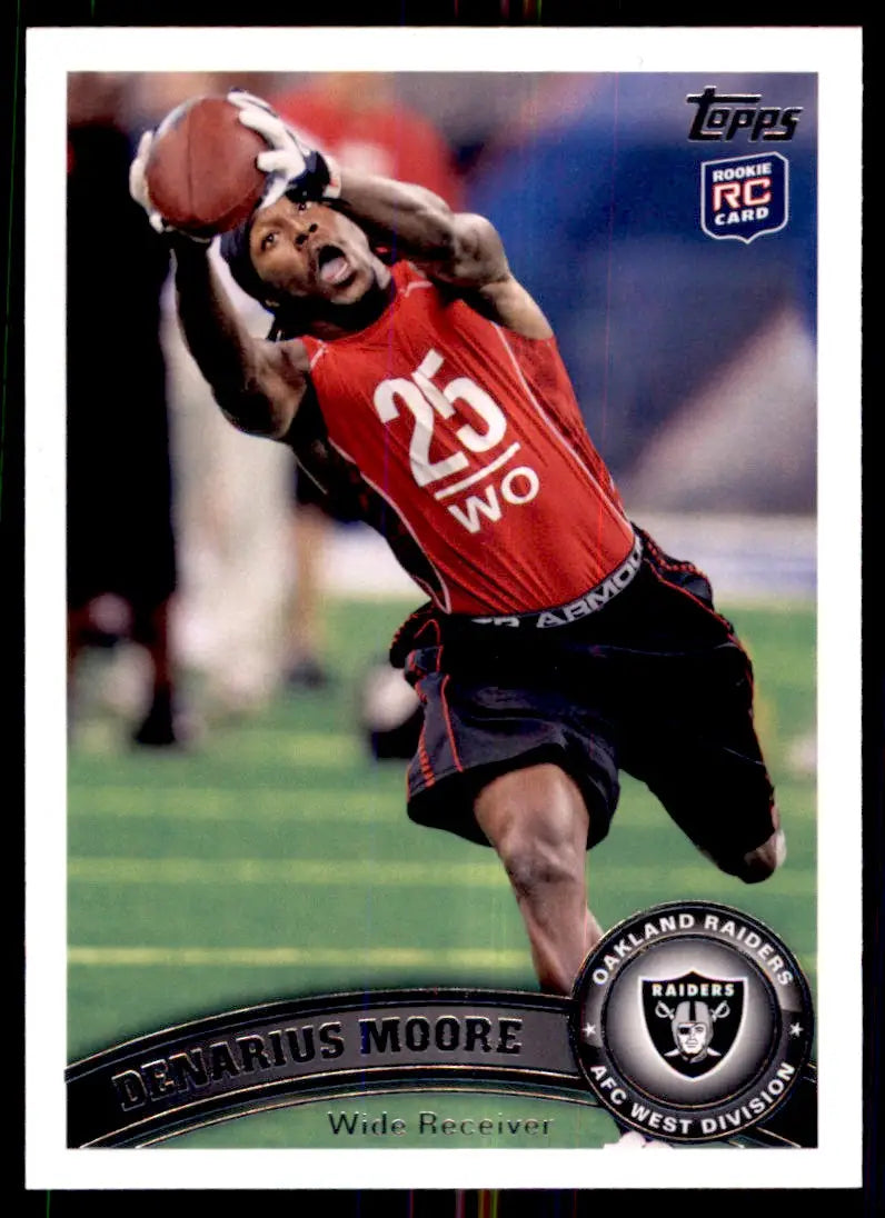 2011 Topps Denarius Moore Rookie Oakland Raiders #215