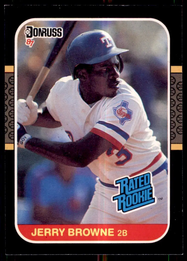 1987 Donruss Jerry Browne Rookie Texas Rangers #41