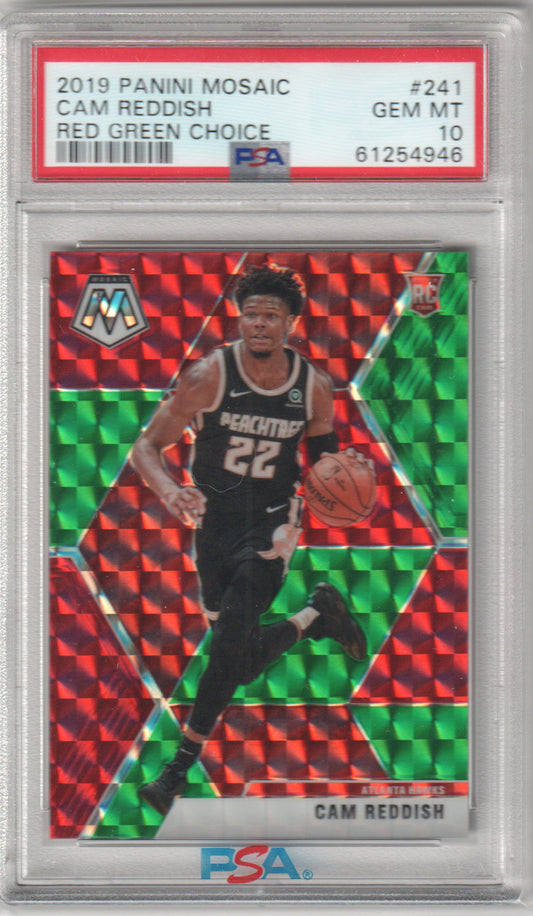 CAM REDDISH 2019-20 Panini Mosaic #241 Red Green Choice RC Rookie PSA 10