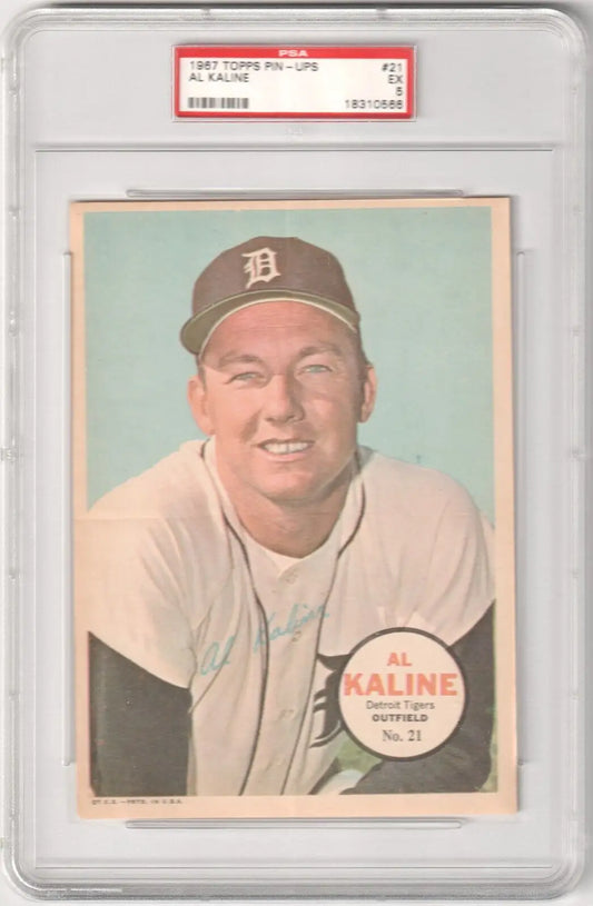 PSA-graded 1967 Topps Al Kaline baseball card of Detroit Tigers, available at Columbia Hobby