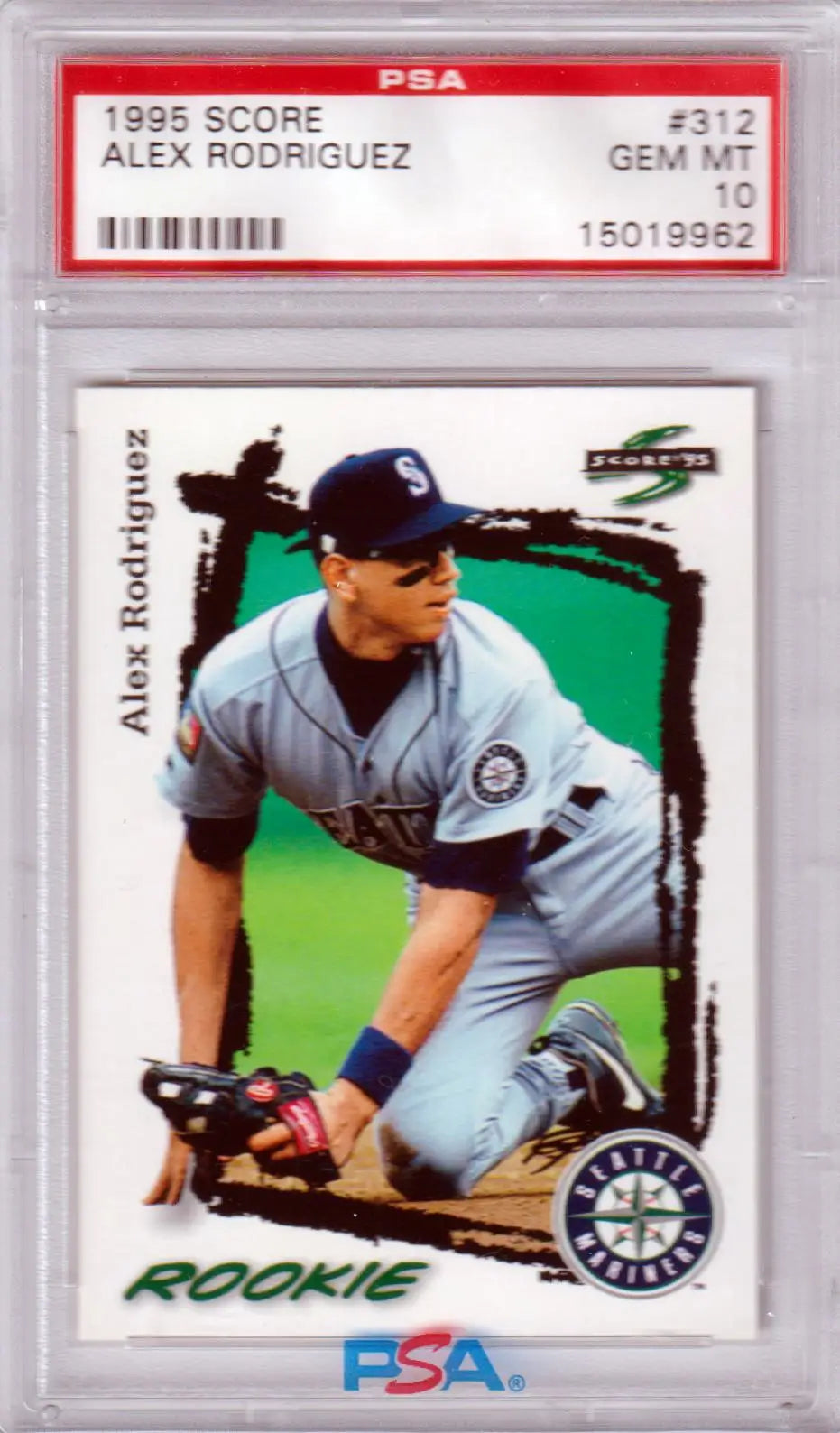 PSA 10 Gem Mint 1995 Score Alex Rodriguez Rookie Card Seattle Mariners Columbia Hobby