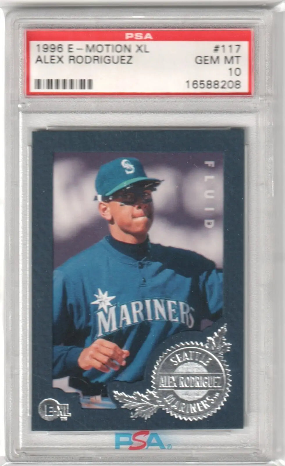 PSA-graded Alex Rodriguez 1996 Fleer E-Motion Mariners card available at Columbia Hobby