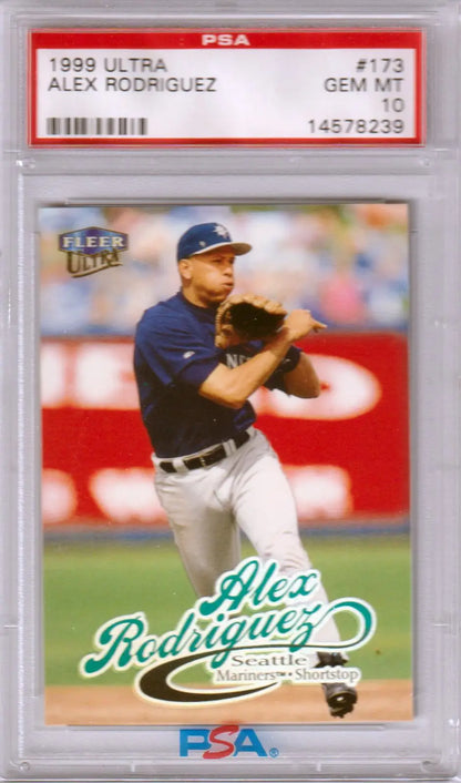 PSA 10 GEM MINT Alex Rodriguez 1999 Fleer Ultra baseball card for Columbia Hobby