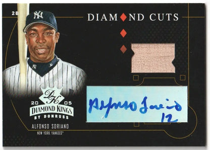 Alfonso Soriano autographed baseball card from Columbia Hobby 2005 Donruss Diamond Kings