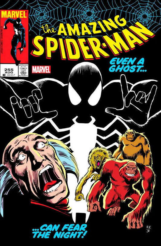 Classic Amazing Spider-Man #255 Facsimile Edition cover with villains and black fox theme