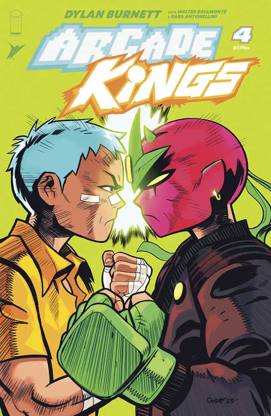 Comic book cover for Arcade Kings #4 featuring an intense character face-off