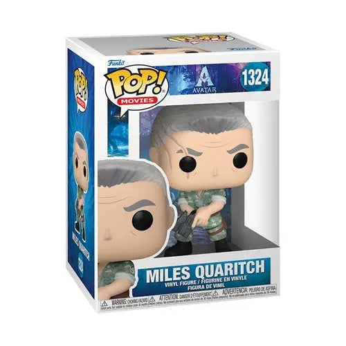 Miles Quaritch Funko Pop vinyl figure in camouflage from Avatar movie collectibles