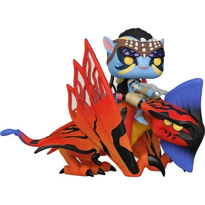 Pop-style vinyl figure of Jake Sully riding Toruk Makto in Funko Pop design