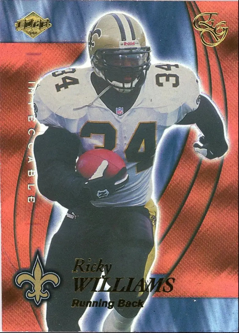 2001 Collector’s Edge Graded Ricky Williams /2000 New Orleans Saints #114