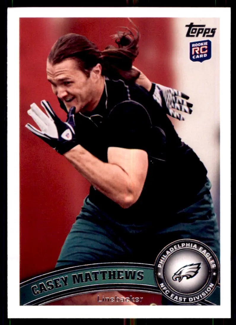 2011 Topps Casey Matthews Rookie Philadelphia Eagles #369