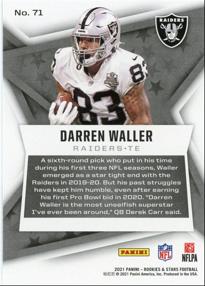 2021 Panini Rookies & Stars Darren Waller Las Vegas Raiders #71