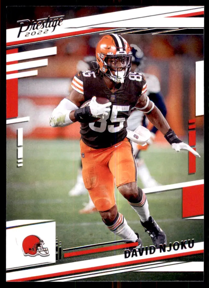 2022 Panini Prestige David Njoku Cleveland Browns #67