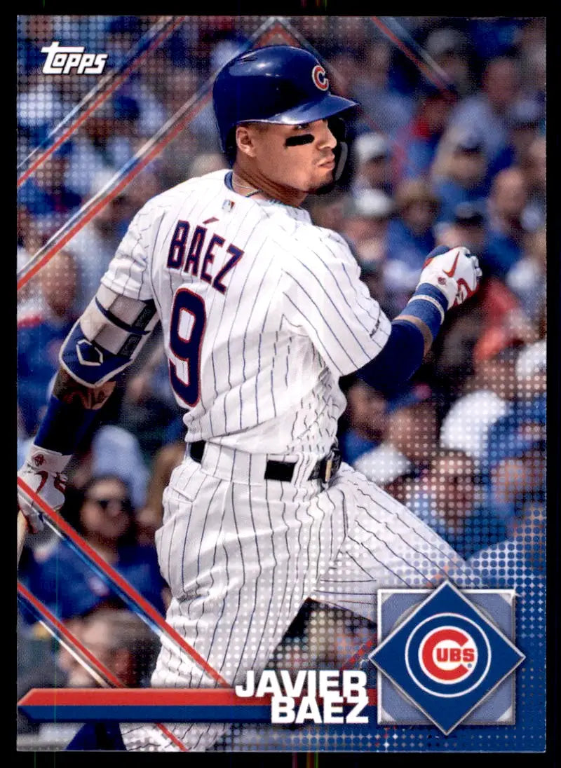 2020 Topps Opening Day Sticker Javier Baez Insert Chicago Cubs #SP-2