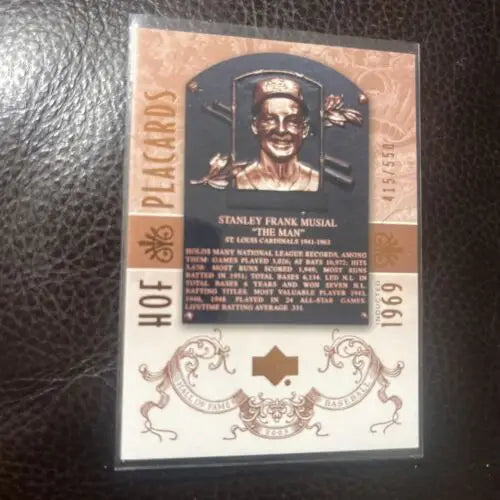 Stanley Musial Hall of Fame baseball card from Upper Deck 2005 St. Louis Cardinals collection