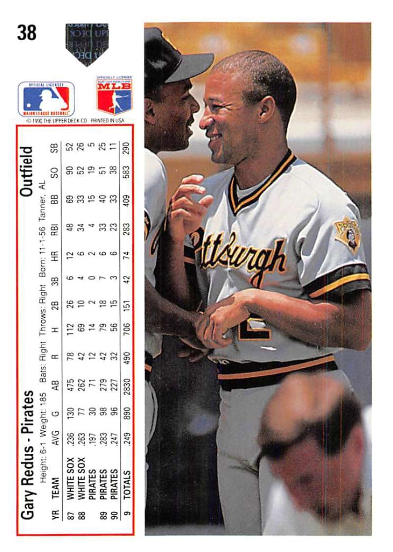 Gary Redus and teammate share a moment on 1991 Upper Deck Pittsburgh Pirates Baseball Card