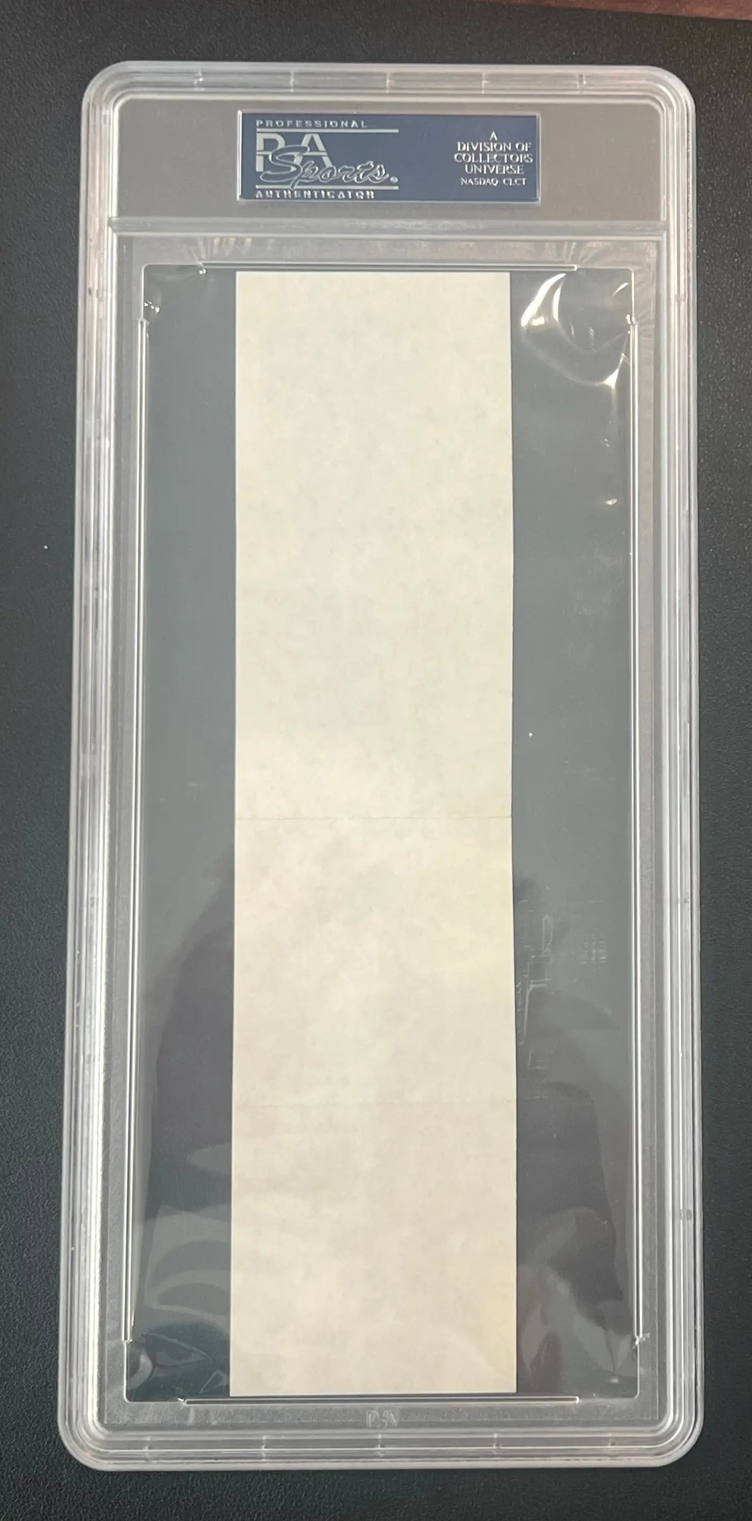 Clear plastic case with blank insert for Bailey Howell 1969 Topps Rulers collectible