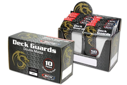 Deck Guards Card Sleeves in retail packaging, Double Matte finish for optimal protection