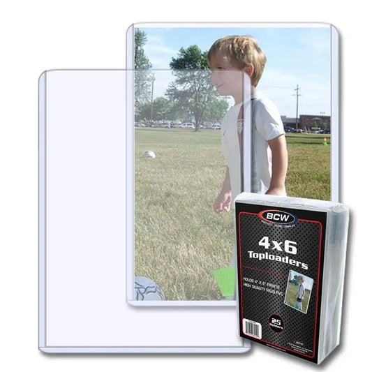 BCW Topload 4X6 Topload Holder for protecting photographs and trading cards