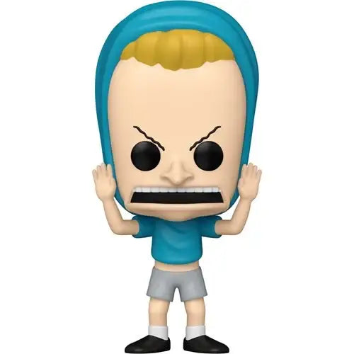 Beavis and Butt-Head Cornholio Funko Pop vinyl figure in blue hoodie with angry expression