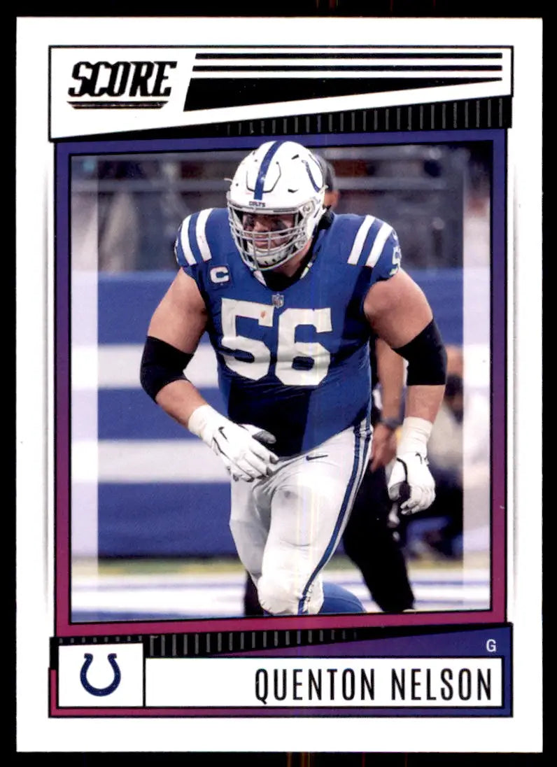 2022 Score Quenton Nelson Indianapolis Colts #10