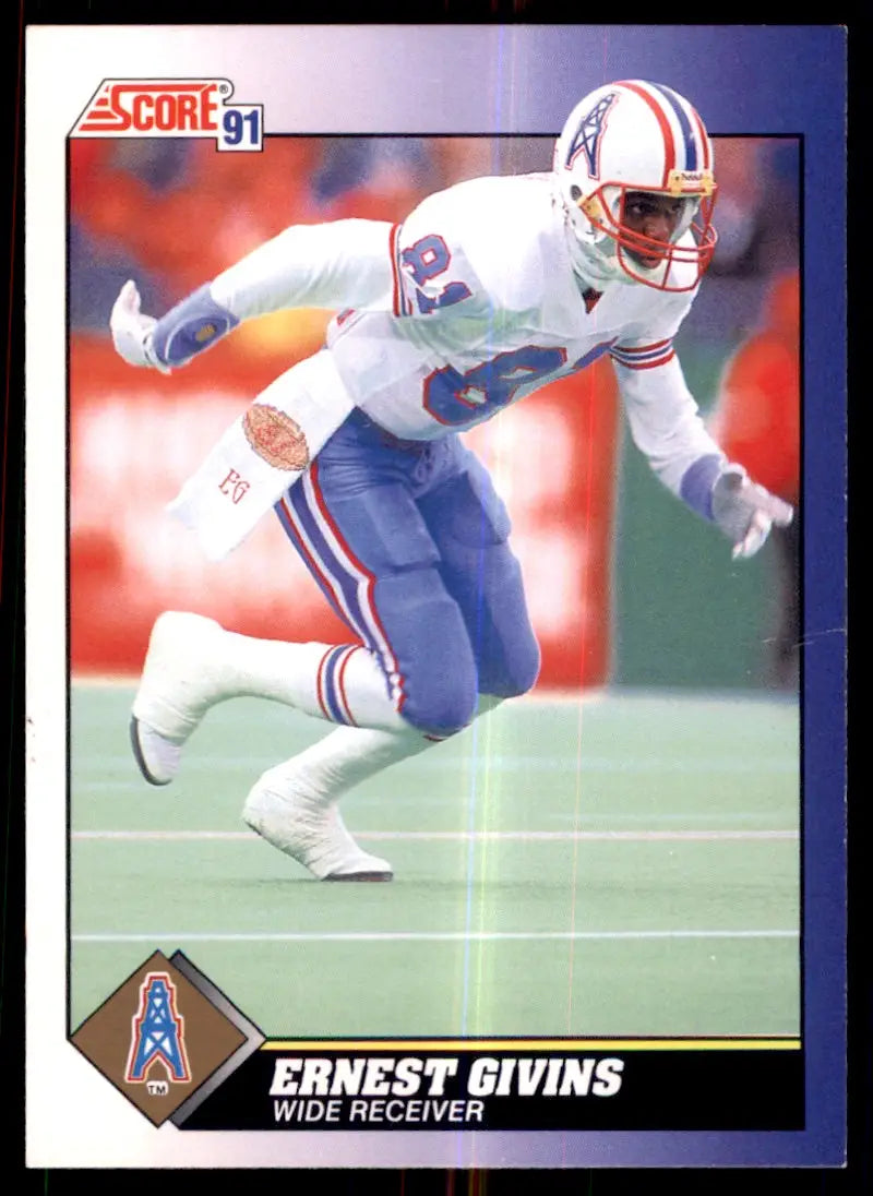 1991 Score Ernest Givins Houston Oilers #81