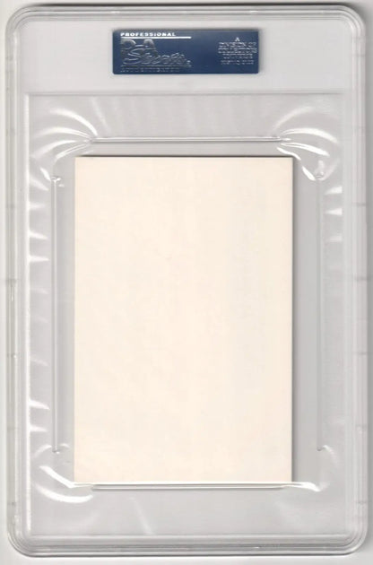 Clear plastic card holder with blank insert for single cards from Columbia Hobby, free shipping