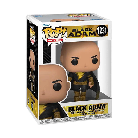 Black Adam Funko Pop vinyl figure #1231 from the Black Adam movie in retail packaging