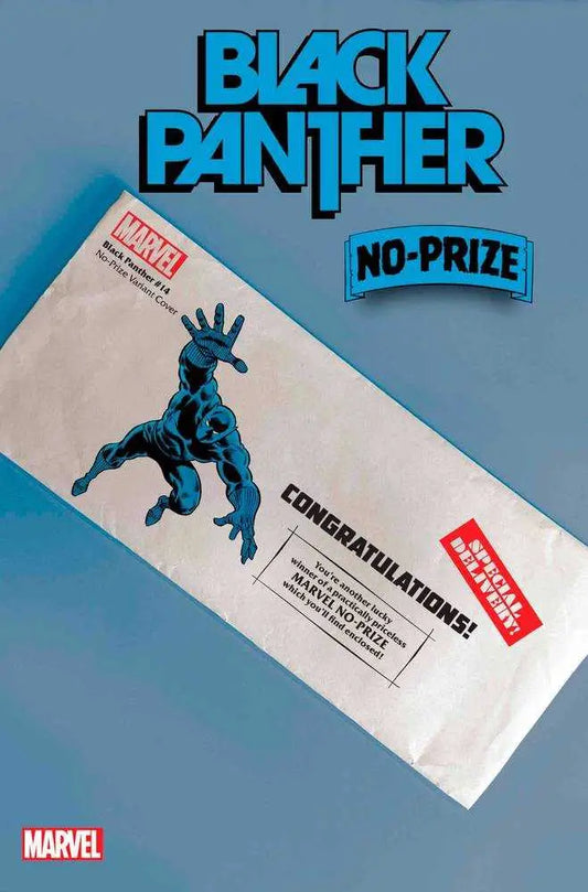 Black Panther #14 No Prize Variant featuring Marvel branding and character design