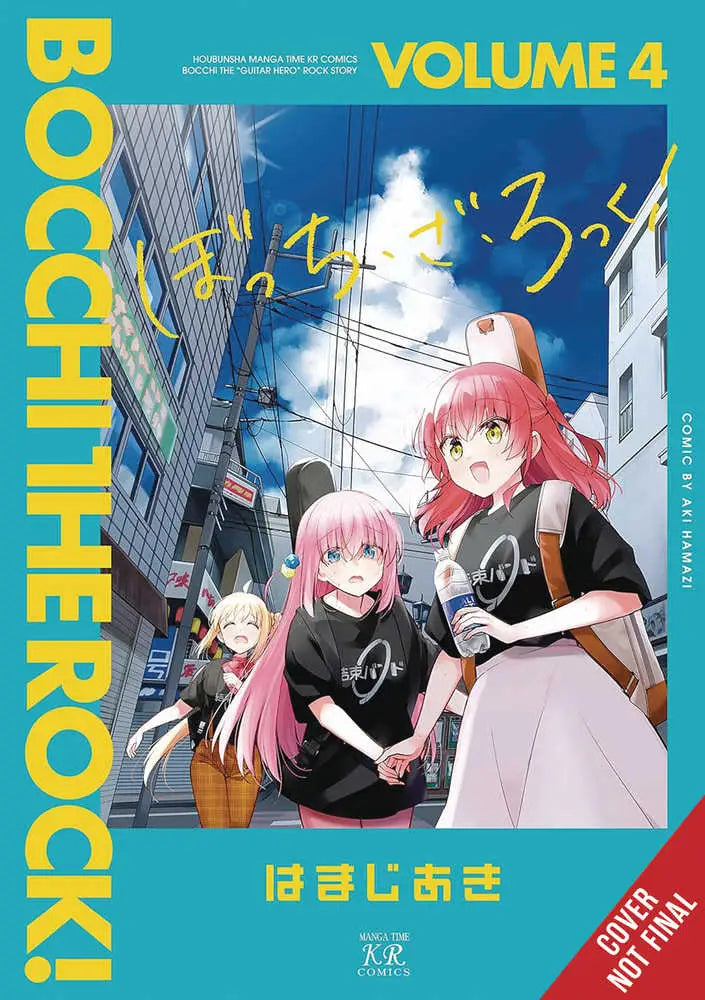 Bocchi The Rock Graphic Novel Volume 04 with anime characters in urban black outfits