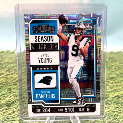 Bryce Young 2023 Panini Contenders Season Ticket Mojo football card Carolina Panthers