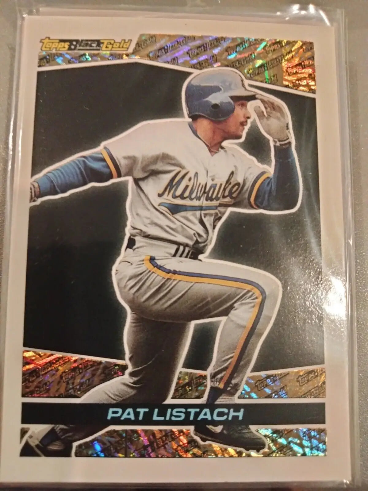 Pat Listach 1993 Topps Black Gold baseball card for Milwaukee Brewers collectors