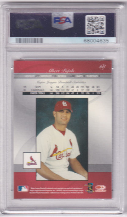 ALBERT PUJOLS 2002 Donruss Elite #68 PSA 10 GEM MINT - CARDINALS Pop 16