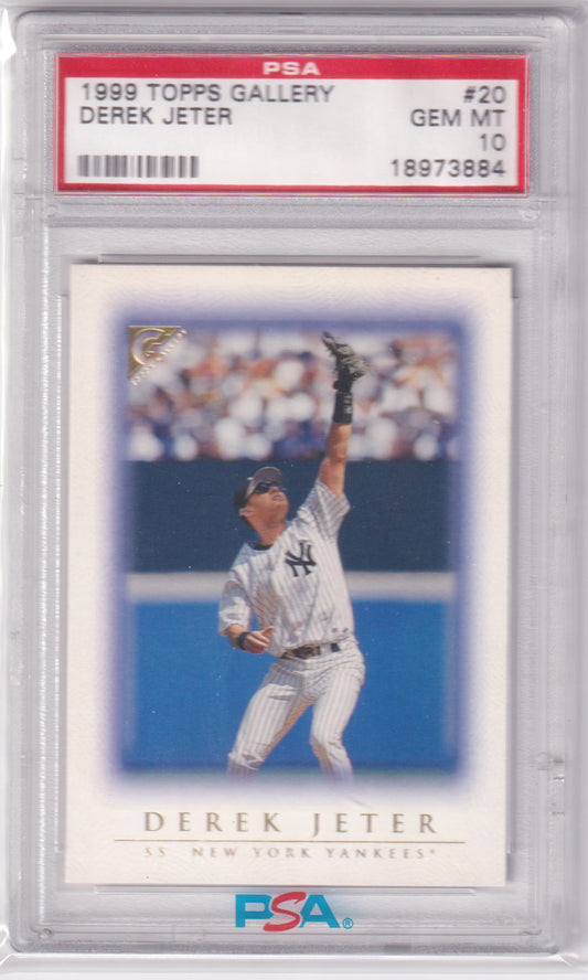 DEREK JETER 1999 Topps Gallery #20 PSA 10 GEM MINT - YANKEES