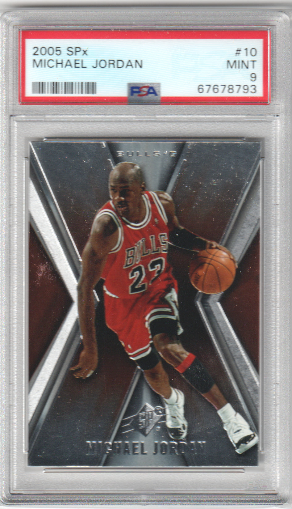 MICHAAL JORDAN 2005 Upper Deck SPX #10 PSA 9 MINT - BULLS